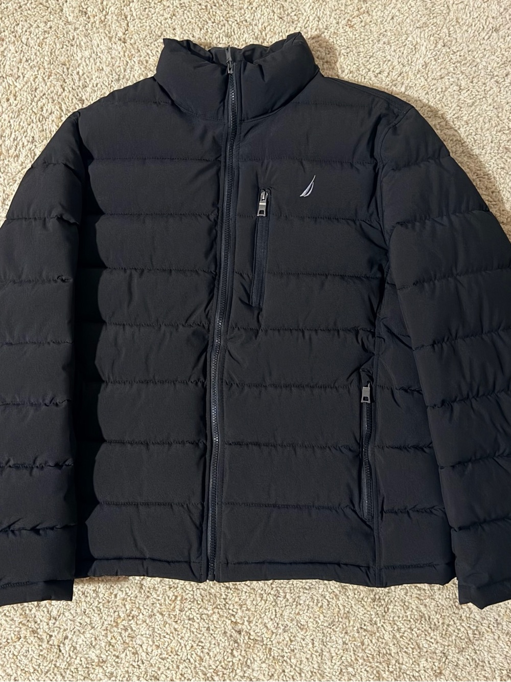Nautica Black Quilted Puffer Jacket